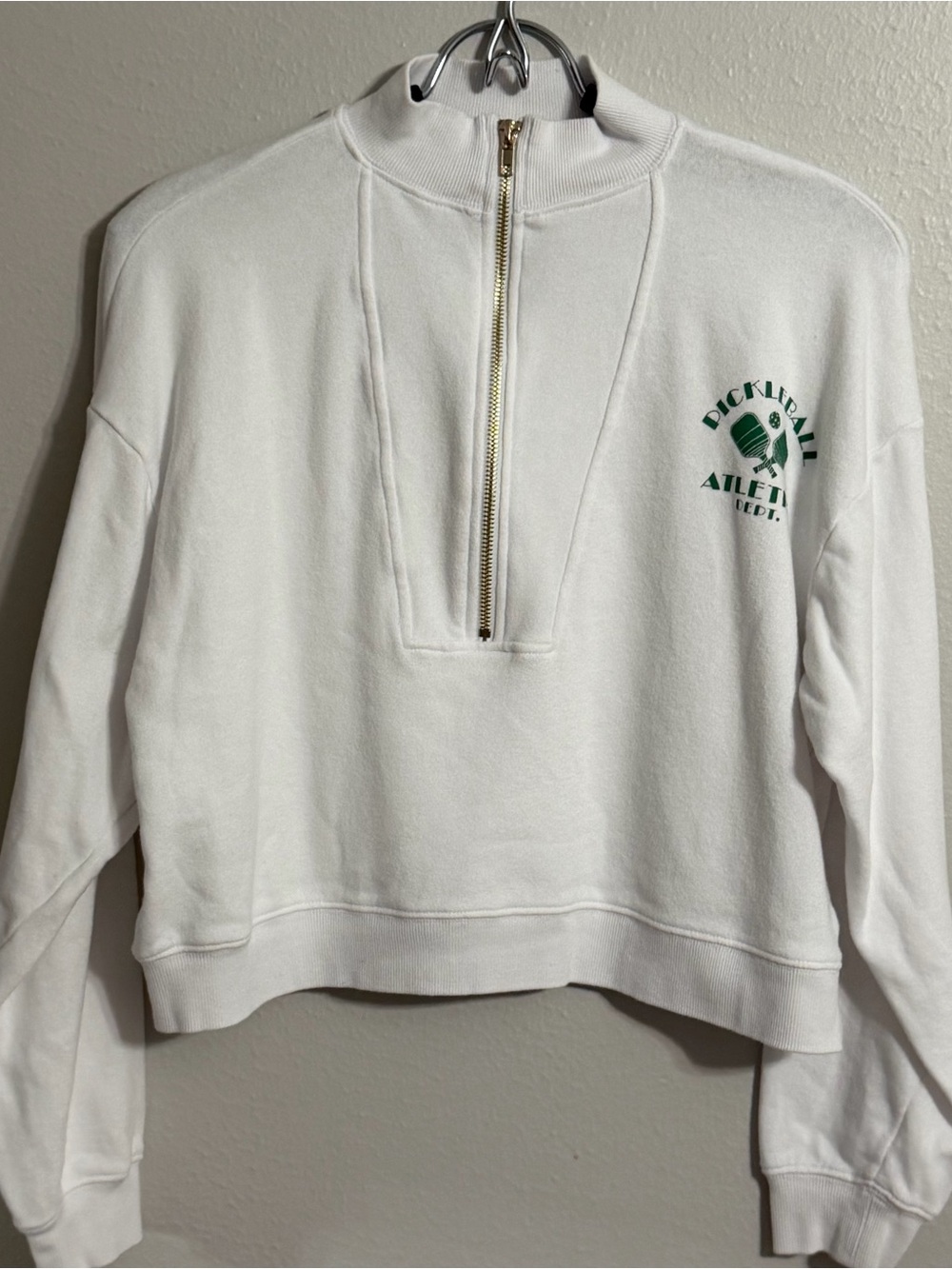 CHASER women's crop sweatshirt Pickleball Athletic Dept. Size XS